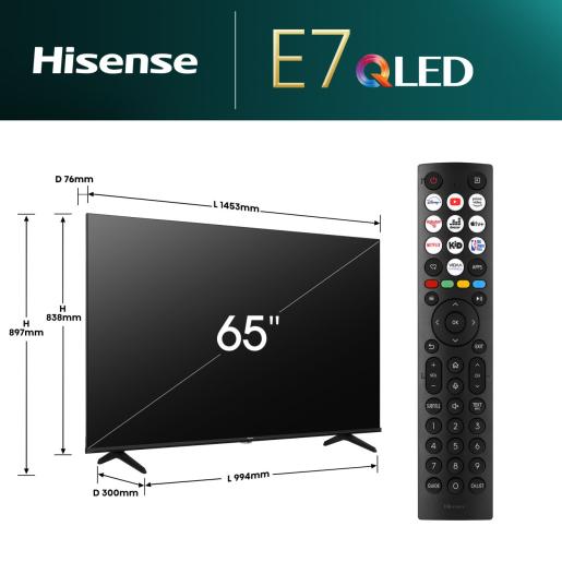 Hisense 43"QLED Smart TV - 43E7N1Q