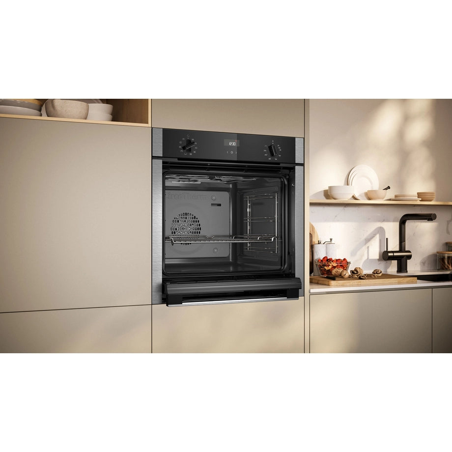 Neff B3ACE4AN3B Slide & Hide 59.4cm Built In Electric Single Oven - Stainless Steel