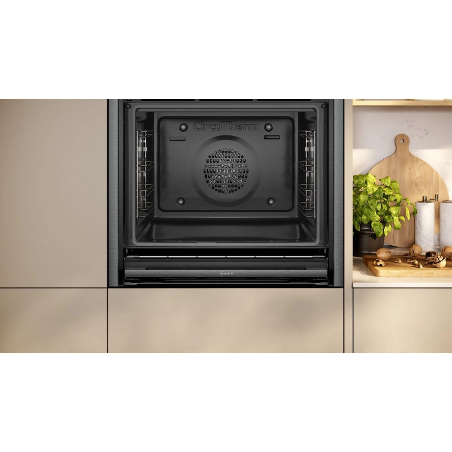 NEFF B54CR71G0B 60cm Slide and Hide Built In Electric Single Oven
