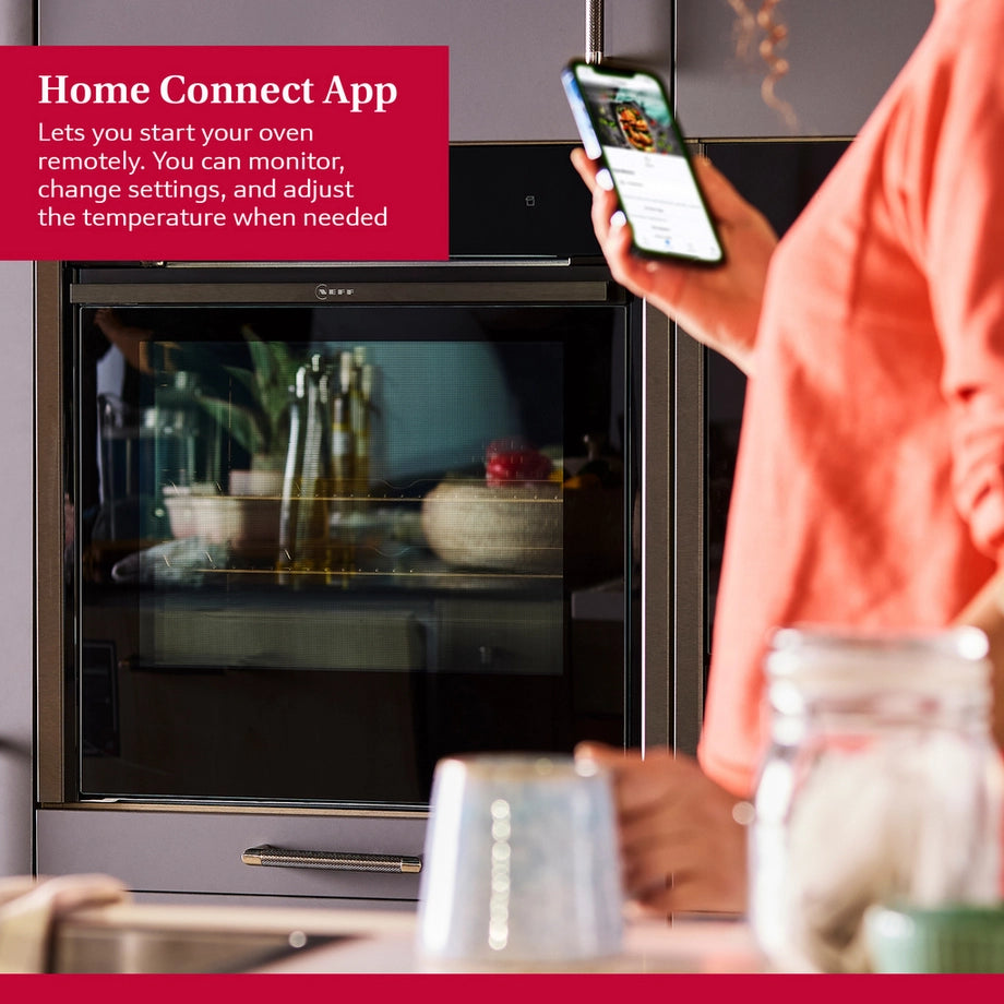 Neff B6ACH7AG7B 59.4cm Built In Electric Single Oven - HIDE & SLIDE Graphite Grey