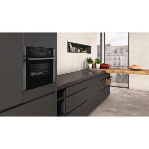 NEFF C1AMG84G0B 44 Litres Built In Microwave Oven with Hot Air - Black with Graphite Trim