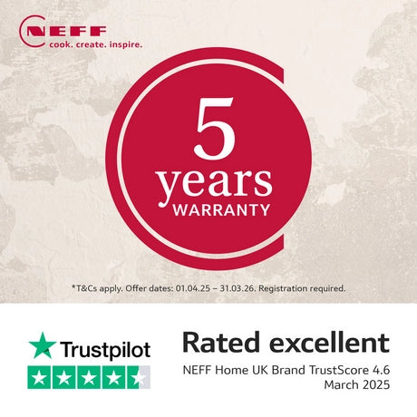 Neff S195HCX02G Integrated Dishwasher - 14 Place Settings