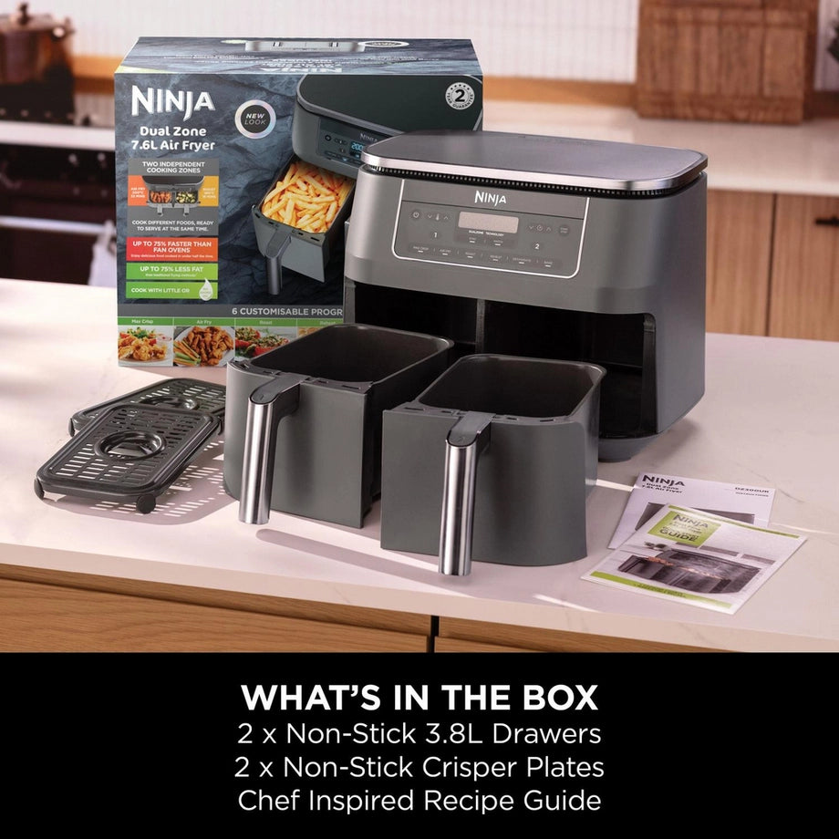 Ninja DZ300UK 6-in-1 Dual Zone Air Fryer 7.6L
