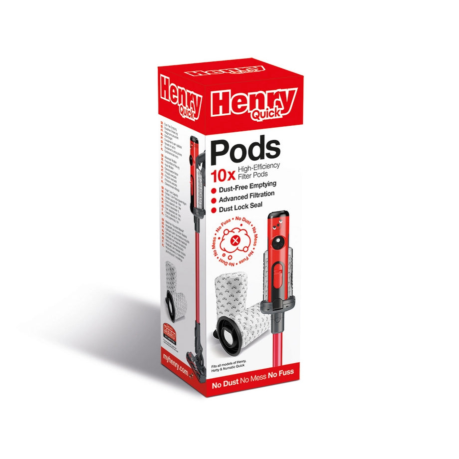 Numatic Henry cordless bags/pods - 10 Pack - White