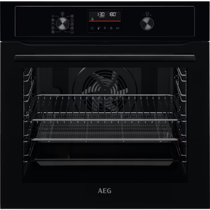 AEG BPX535A61B 3000 Series AirFry Pyrolytic Built-In Single Oven – Black