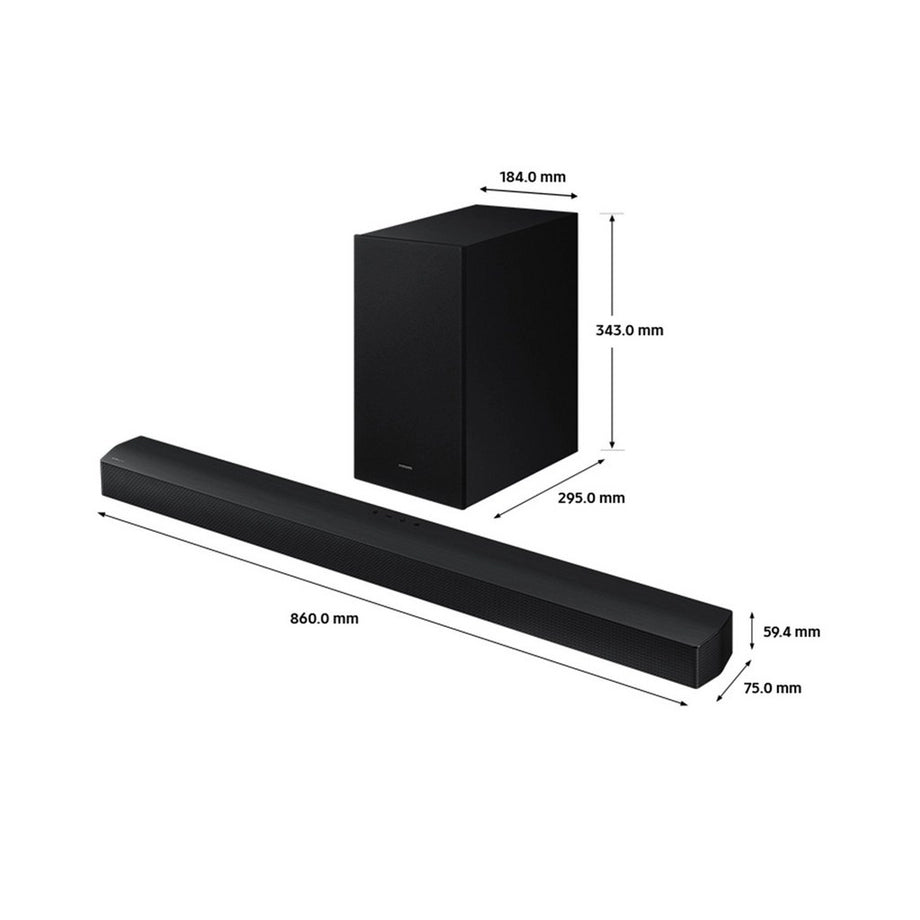 Samsung HW-B650D/XU 3.1ch Soundbar with Wireless Subwoofer - Black