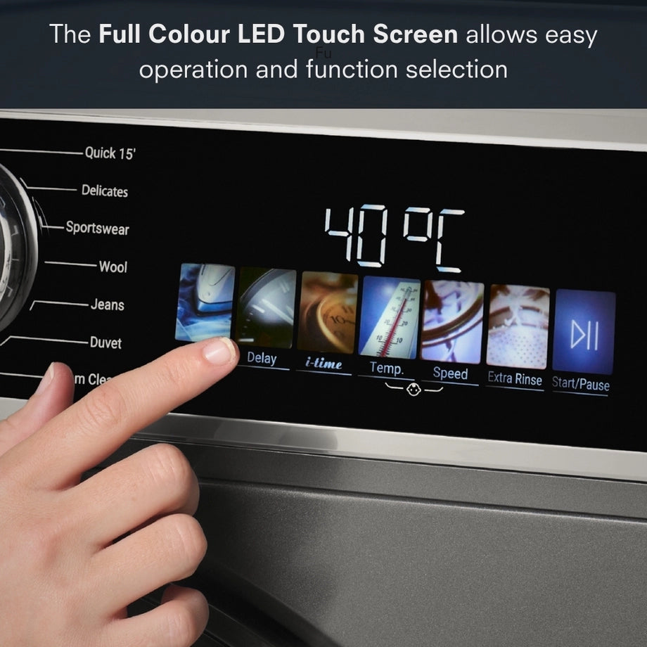 Schonhaus WMSF01914AG 9kg 1400 Spin Washing Machine - Graphite
