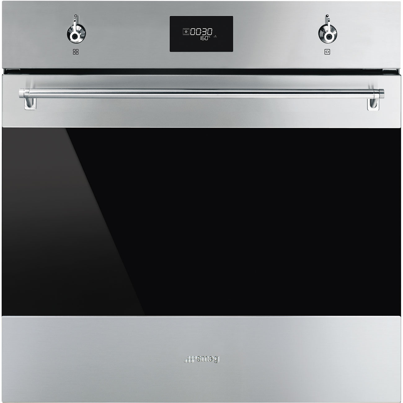 Smeg SFP6301TVX 60cm Classic Pyrolytic Multifunction Single Oven in Stainless Steel