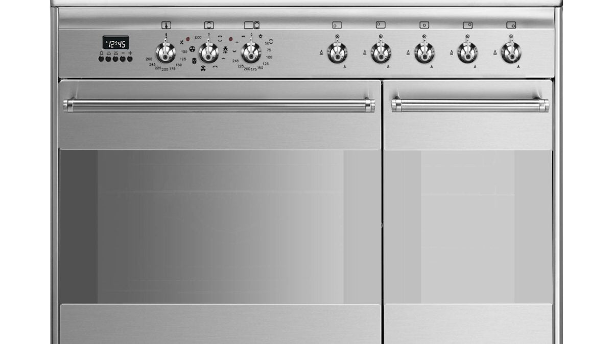 Smeg SCB92MX8 90cm Concert Dual Fuel Range Cooker - Stainless Steel