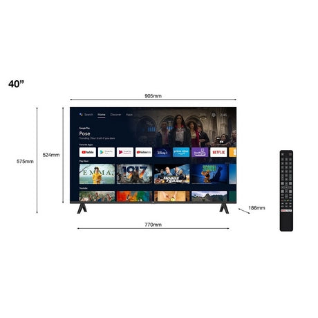 TCL 40S5400AK 40" Frameless FHD HDR Smart Android TV