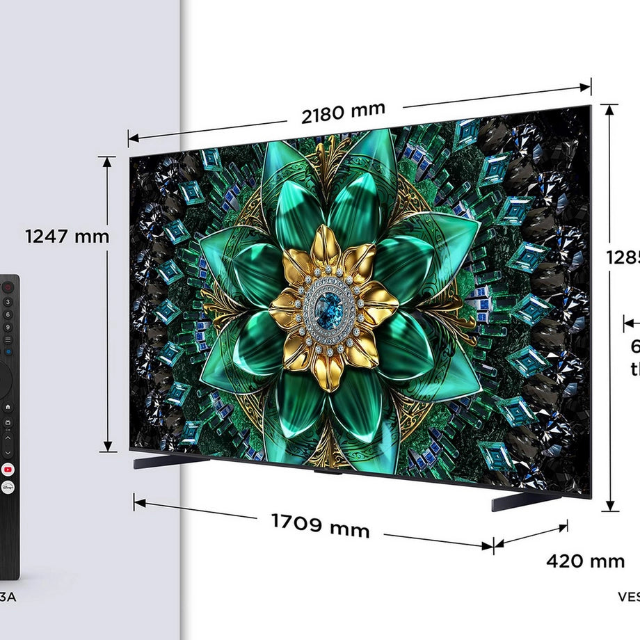TCL 98Q6C-UK 98" 4K QD-Mini LED UHD Smart Google TV