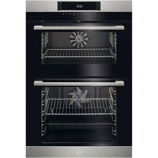 ** WEBSITE EXCLUSIVE ** AEG DCK731110M Built In Double Oven with Surroundcook and Catalytic Cleaning