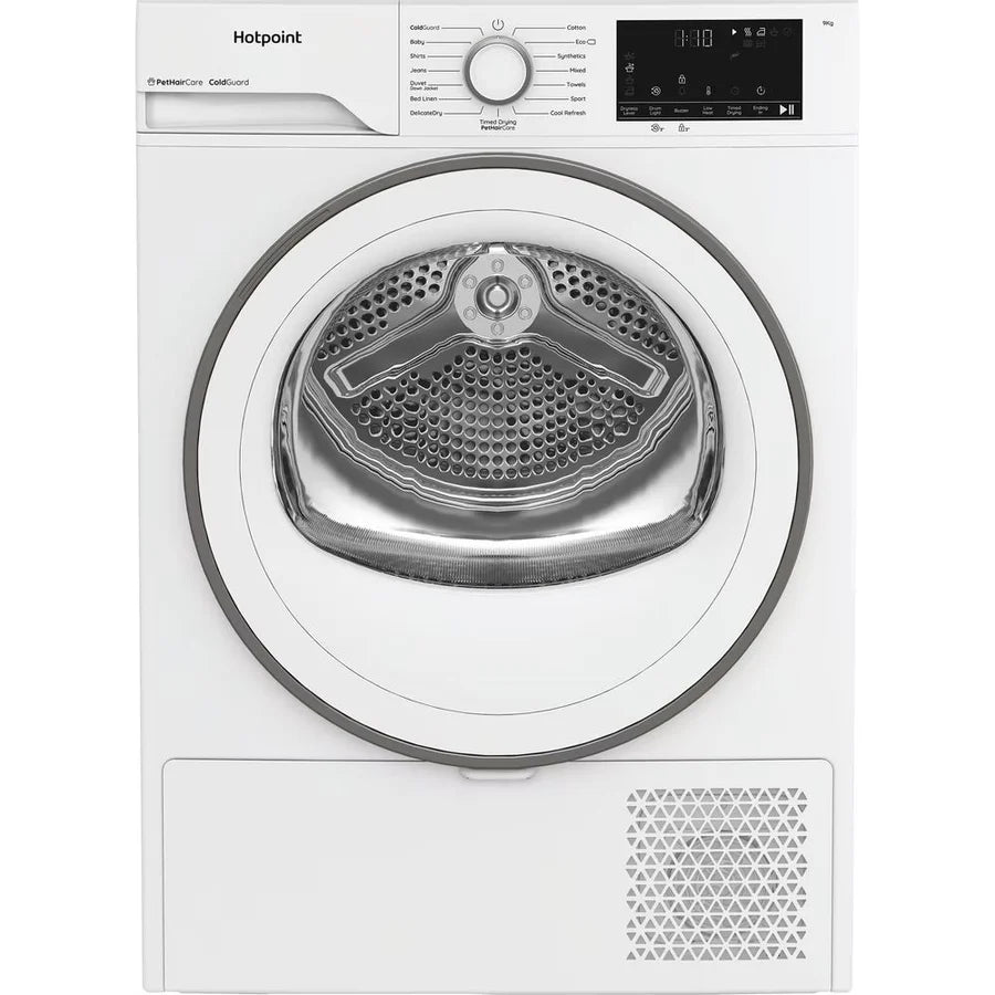 PRE ORDER SPECIAL DUE 2ND WEEK OF OCTOBER Hotpoint CHD93MWW 9kg Heat Pump Tumble Dryer - White *suitable for garage or outhouse*