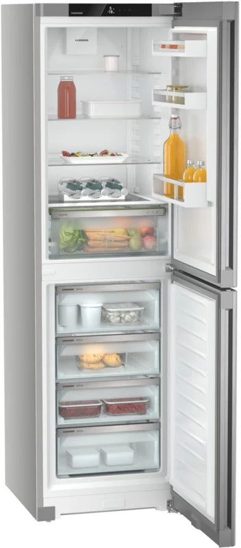 Liebherr CNsfd5704 59.7cm Frost Free Fridge Freezer - Silver