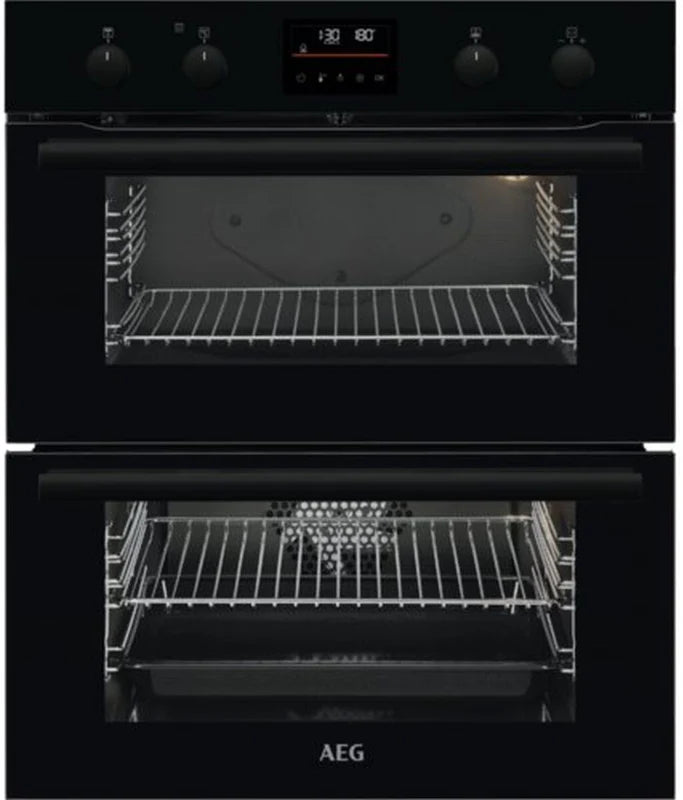 AEG SurroundCook DUB535060B Electric Built-under Double Oven - BLACK