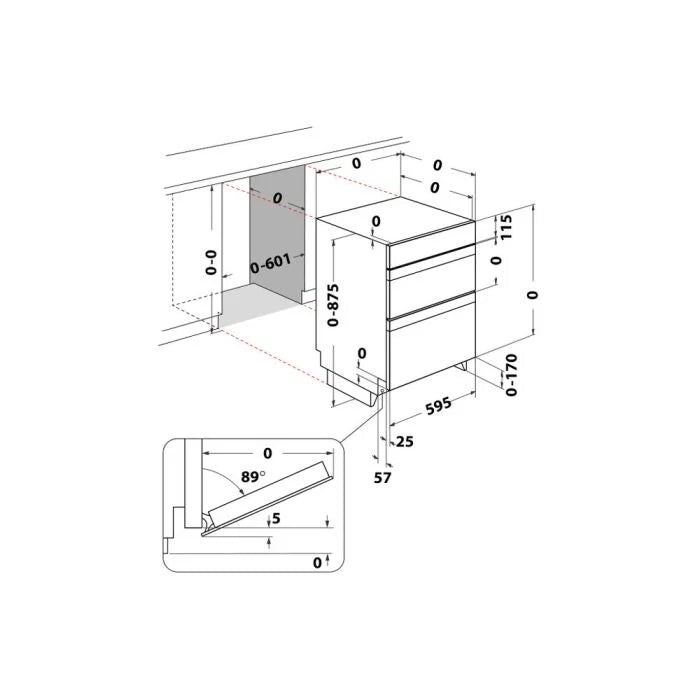 Hotpoint DUH10DB Built Under Electric Double Oven - Black