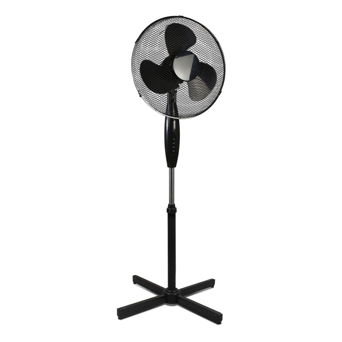 Prem-i-air Black 16 Inch (40 cm) Oscillating Cooling Pedestal Standing Fan with 3 Speed Settings,