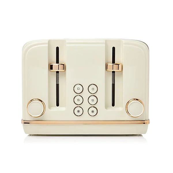 Haden Salcombe Cream and Copper 4 Slice Toaster