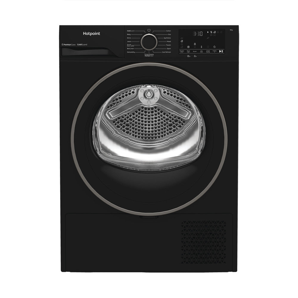 Hotpoint HHDD90BBIRE Black 9KG Heatpump Dryer **WORKS IN GARAGE**