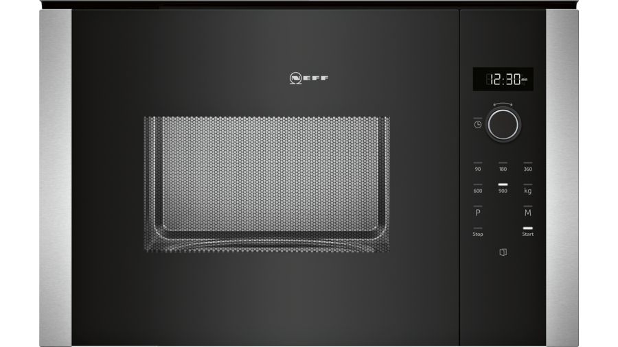 NEFF N50 HLAWD53N0B 25 Litre 38cm High, Built in microwave Black / Stainless Steel