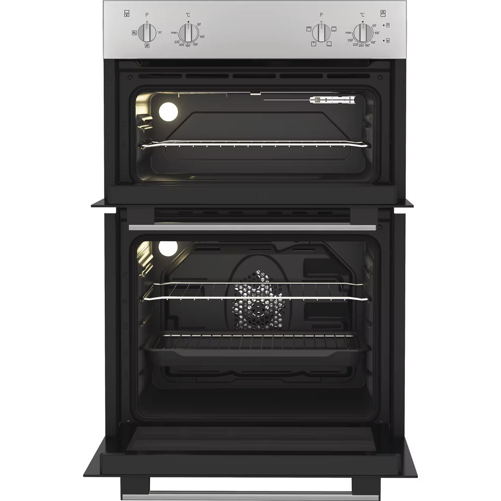 Indesit Built In Electric double oven -silver DII10NS