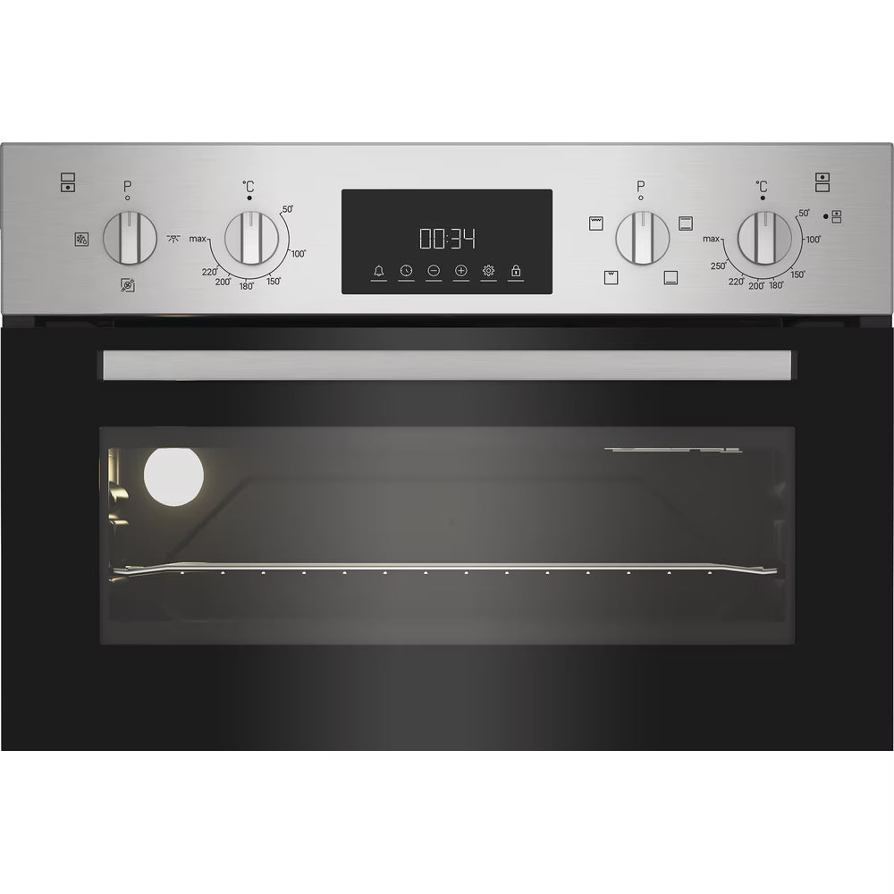 Indesit Built In double Oven 69L / 36L - Stainless Steel dii10dix