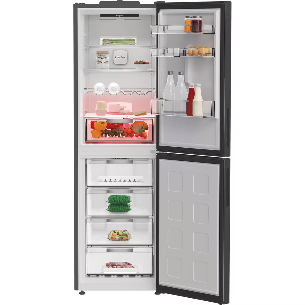 Hotpoint HPKF 6353 XBR4UK Dual No Frost 50/50 Fridge Freezer with VitalCare- Dark Inox