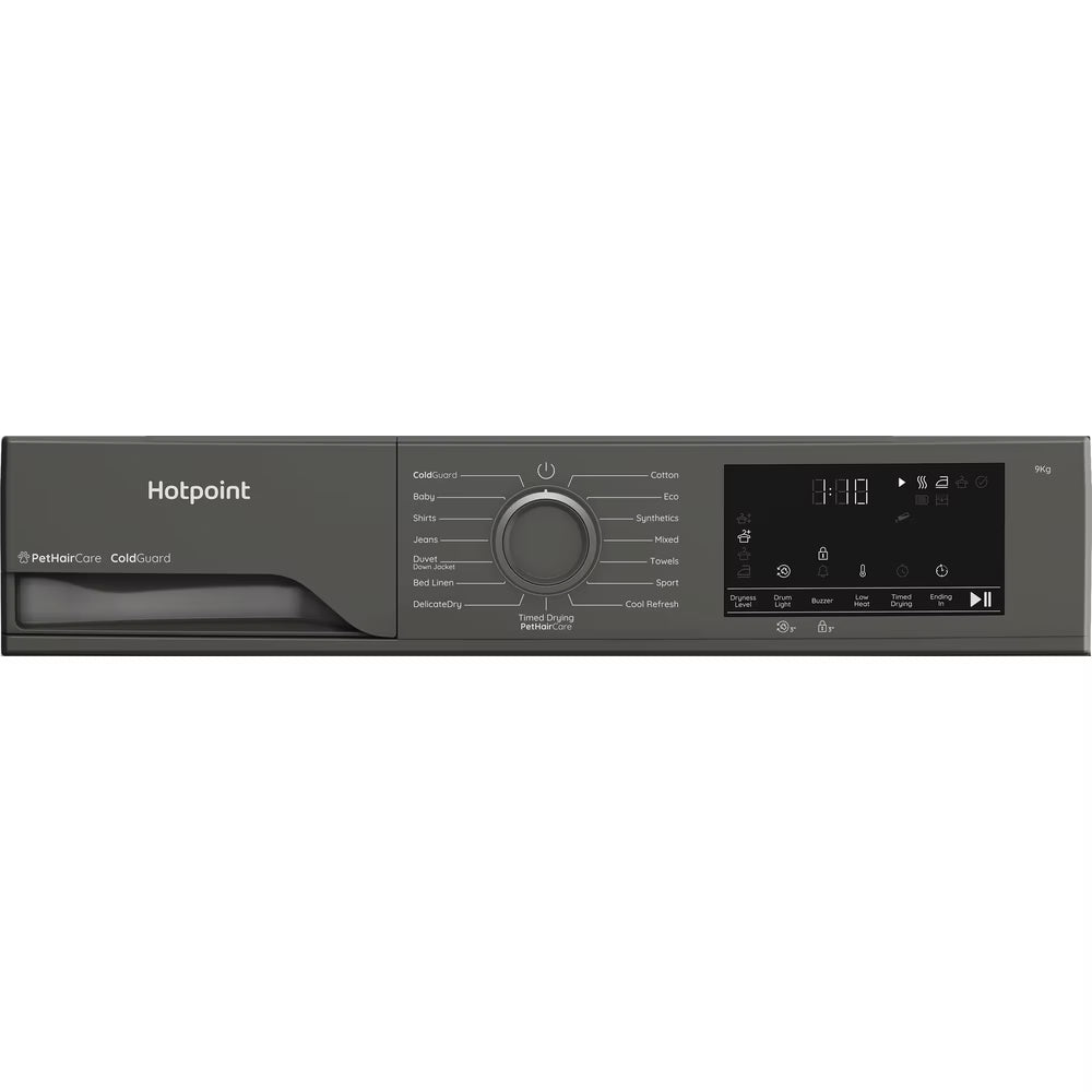 Hotpoint HHDD90GGIRE Graphite 9KG Heatpump Dryer **WORKS IN GARAGE**