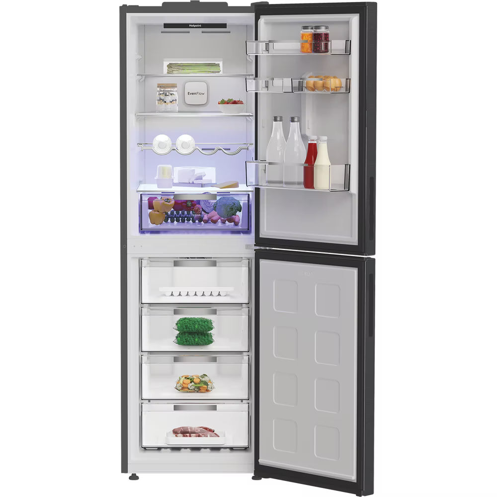 Hotpoint HPKF 6353 XBR4UK Dual No Frost 50/50 Fridge Freezer with VitalCare- Dark Inox