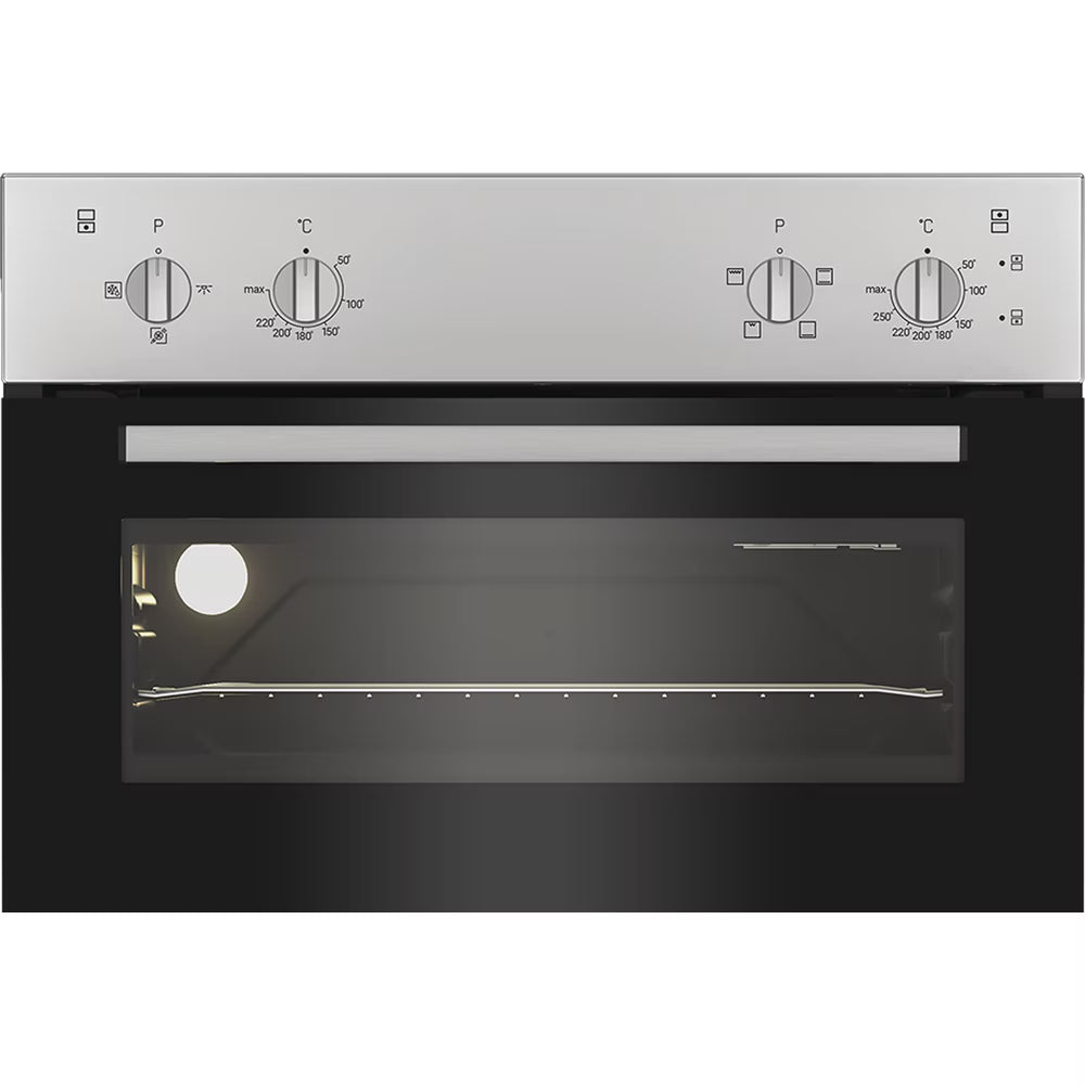 Indesit Built In Electric double oven -silver DII10NS