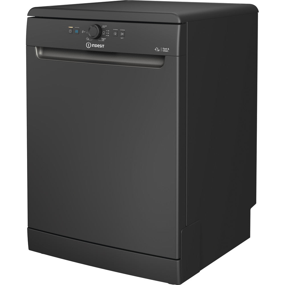 Indesit 13 place setting Dishwasher Black - D2F HK26B UK