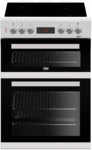 Beko KDC653W Ceramic Electric Cooker with Double Oven, White, A Rated