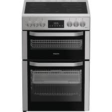 HOTPOINT Multiflow HDE6VDCX 60 cm Electric Ceramic Cooker - Stainless Steel