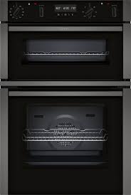 NEFF N50 U2ACH7AG7B Built In WiFi Connected Electric Double Oven with Pyrolytic Cleaning - Graphite