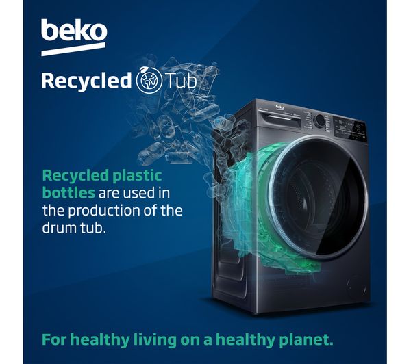 Beko B5W51041W Freestanding 10kg 1400rpm Washing Machine with AquaTech