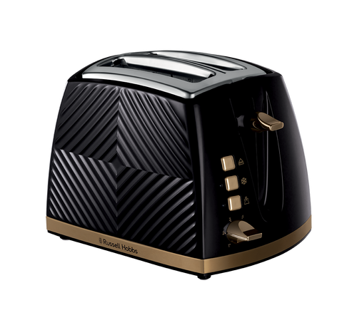 Russell hobbs groove black 2 slice toaster