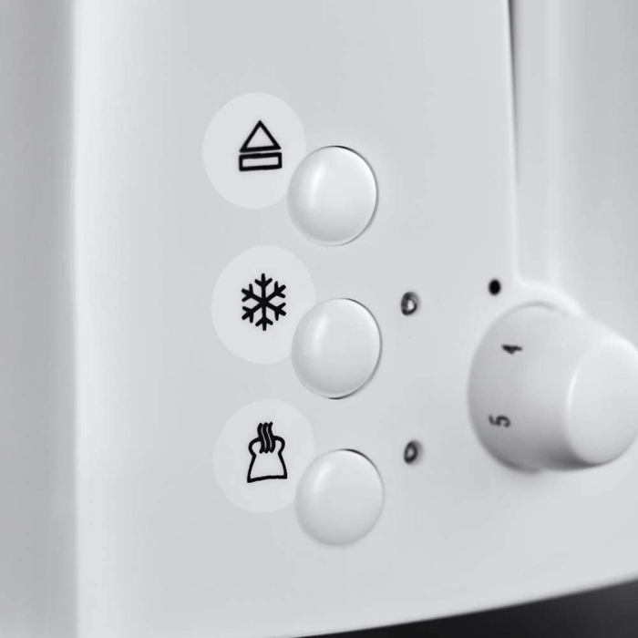 Russell Hobbs 21640 White 2 Slice Toaster – Textures Collection with Wide Slots