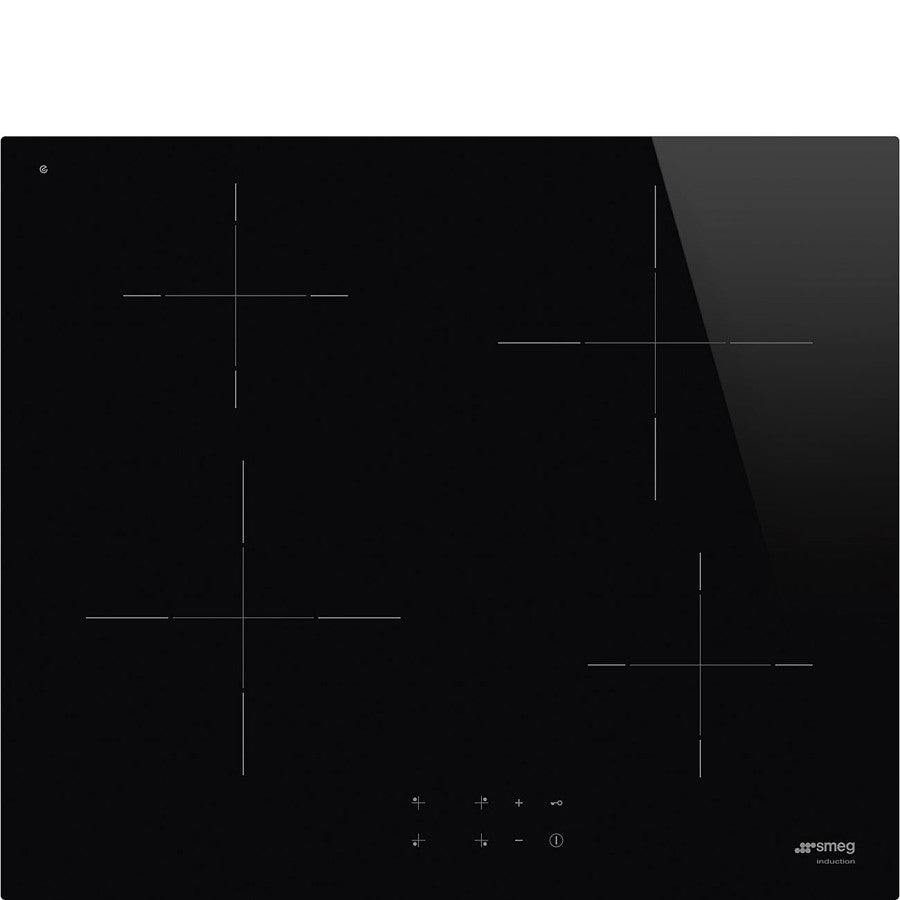 Smeg SI2641D 60 cm Universal Induction Hob, Black Glass