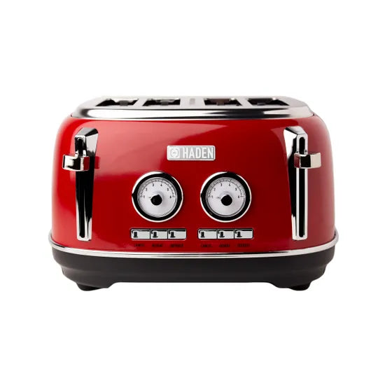 Haden Jersey Red 4 Slice Toaster