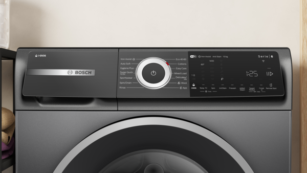 BOSCH Series 6 Plus WGH254ARGB i-DOS AntiStain WiFi enabled 10 kg 1400 Spin Washing Machine - Graphite
