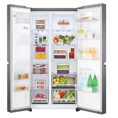 Lg GSLA80PZLD S / Steel, Side By Side Plumbed Ice And Water Fridge Freezer -D energy
