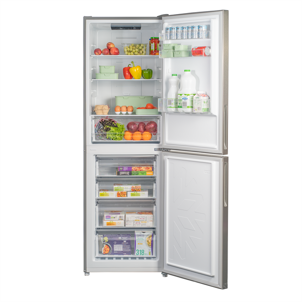 SIA STNF185DXE 317L No Frost Freestanding Fridge Freezer in Inox/Silver