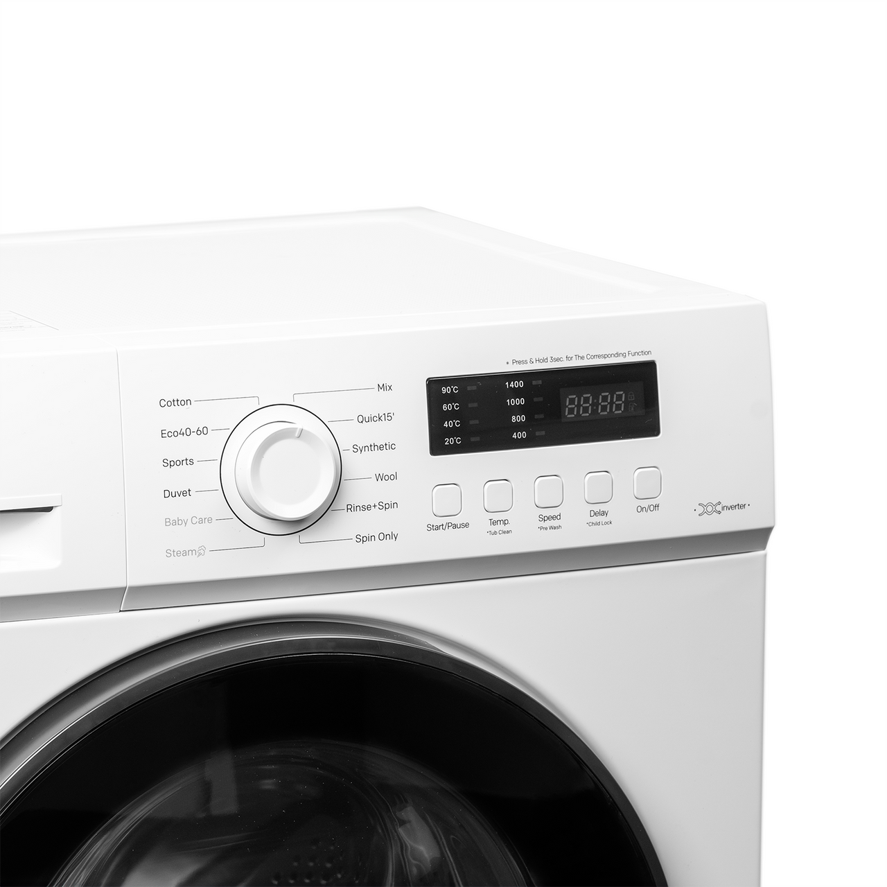 SIA 7kg 1400RPM Washing Machine in White - SWM7440W