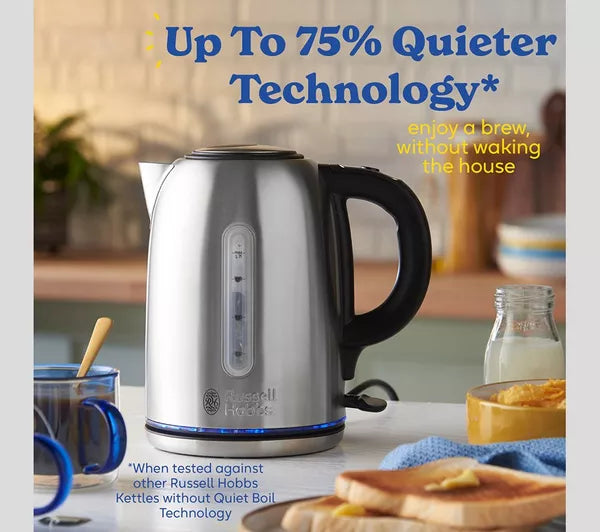 Russell Hobbs 20460 Quiet Boil Kettle – 1.7L Rapid Boil Electric Kettle