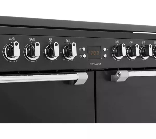 Leisure 100cm Dual Fuel Range Cooker with Glass Top Lid -Anthracite