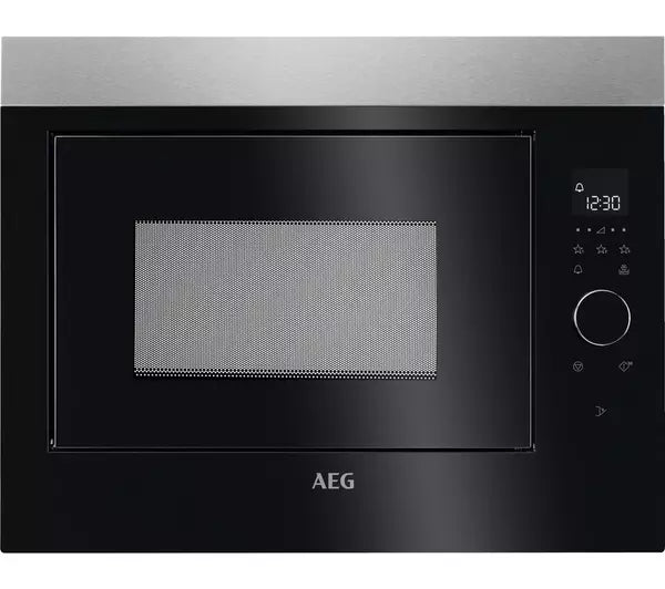 AEG mbe2658sem built in 45cm tall microwave