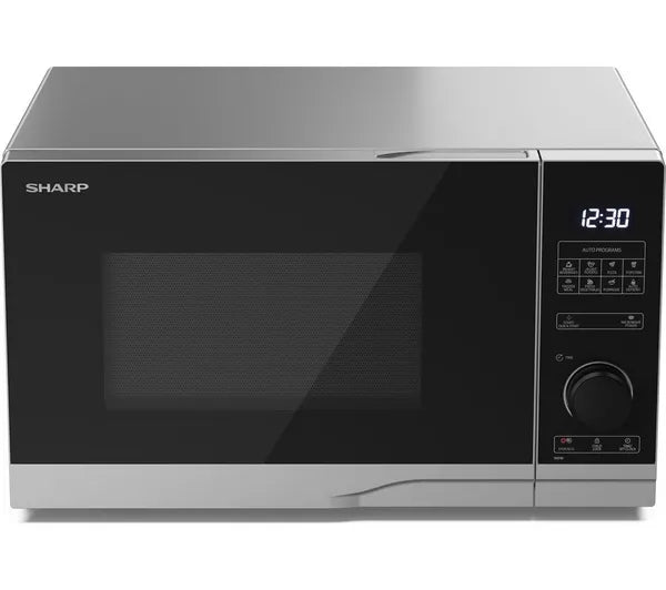 Sharp YC-PS254AU-S 25L Solo Microwave – Silver, 900W
