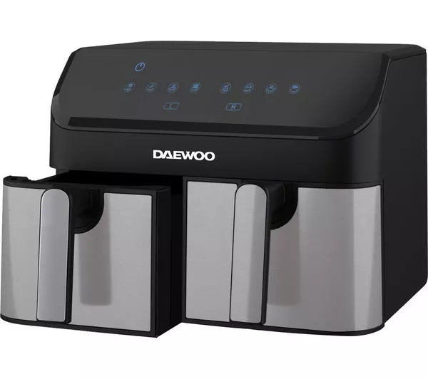 Daewoo SDA2616 9L XL Digital Double Drawer Air Fryer