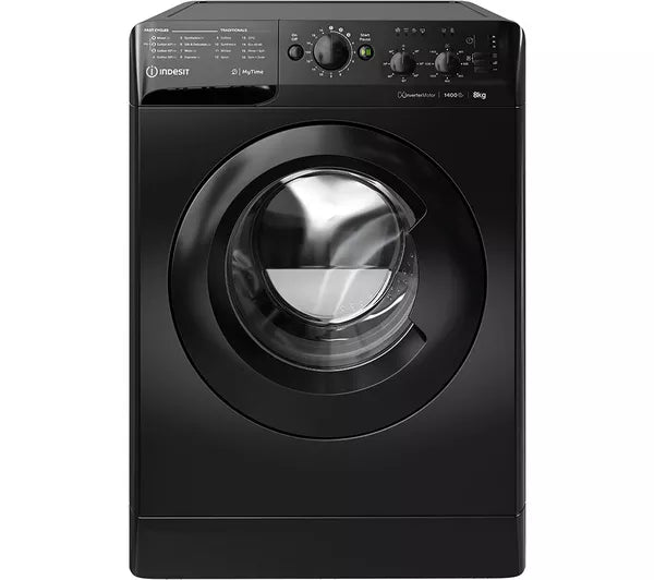 Indesit MTWC81495B 8KG 1400 Spin Washing Machine - Black