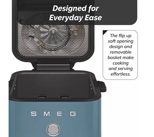 Smeg AFC01EGMUK Dual Flavour 7L Air Fryer - Emerald Green